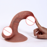 Pene de silicona Insertable de 6,77 pulgadas, tapón anal, Juguetes sexuales para adultos, ventosa, consolador realista grueso, productos para masturbación