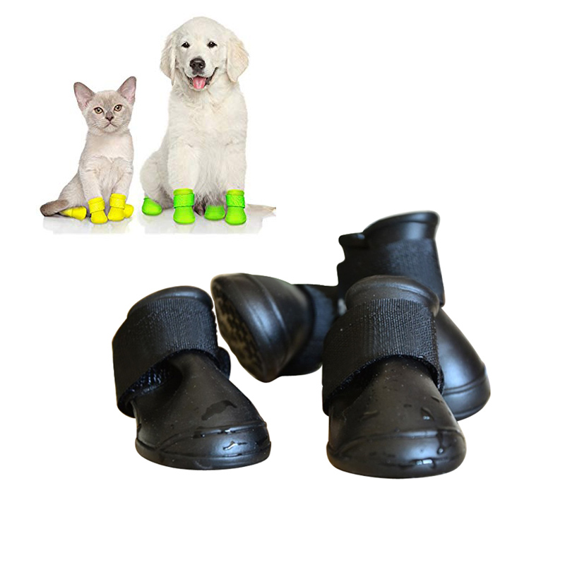 Водонепроницаемый собака обувь зима многоразовые силиконовые Pet обувь