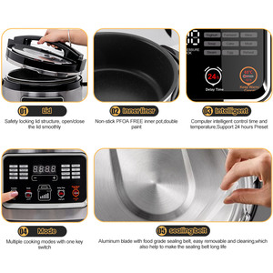 Đa 3L <span class=keywords><strong>220V</strong></span> Nhà Bếp Nồi Áp Suất Điện Đa Nồi Đa Chức Năng Nồi Súp Nồi Lẩu Chảo - Product Image 6