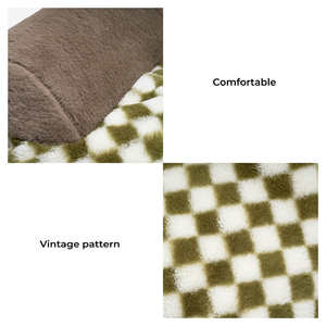 Großhandel Retro Kariertes Haustier-Sofa <span class=keywords><strong>Vintage</strong></span>-Design mit Waschbarem Abnehmbarem Bezug Rutschfestes Luxusbett für Hunde und Katzen - Product Image 6