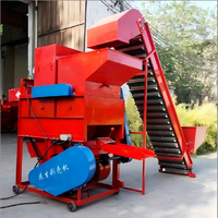 Vente chaude automatique dépoussiérage sans dommage au germe Type de battage automatique double ventilateurs 800 modèle décortiqueur d'arachides pour la maison
