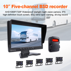 Système de surveillance de caméra de bord de camion à 5 canaux IPS de 10 pouces avec caméra de recul AI et détection d'angle mort BSD pour véhicules utilitaires - Product Image 2
