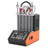 Máquina de Limpieza de Inyectores de Combustible para Automóviles GDI ANCEL ANJ400, 4 Cilindros, EFI, FEI, Boquillas de Inyección de Gasolina, Herramienta de Prueba de Limpieza Ultrasónica