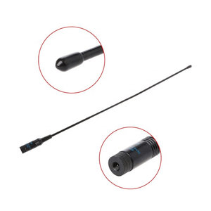 Antena de radio portátil de goma RH771 de 38 cm (15 pulgadas) con diamantes, 144/430 MHz VHF/UHF para walkie-talkie, antena universal para UV-5R - Product Image 5