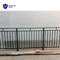Système de balustrade de balcon moderne en aluminium PRINCETON METAL pour villa, avec revêtement en poudre, taille et couleur personnalisables