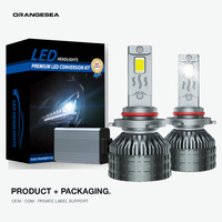 Ampoule de phare LED universelle Canbus H7/H11/9005/H4 120W 6500K 12000 Lumens Kit de mise à niveau 12V HLB-UNI-0-001 OrangeSea Vérifié