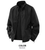 Nouvelle veste bomber décontractée pour homme en cuir artificiel, style coréen, tendance, ample et brodée, collection été 2026 transfrontalière