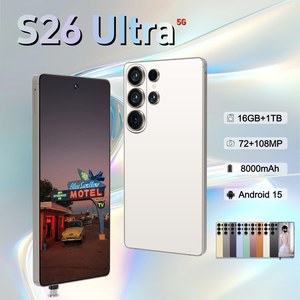 Smartphone S26 Ultra 5G <span class=keywords><strong>Pro</strong></span>, Schermo Grande da 6.9 <span class=keywords><strong>Pollici</strong></span>, 16GB+1TB, Fotocamera 108MP, 10 Core, Android 15, Dual SIM, Lunga Durata della Batteria - Product Image 4