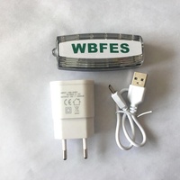IP65 Impermeable USB Recargable Mini LED Semáforo Hombro Luz de advertencia
