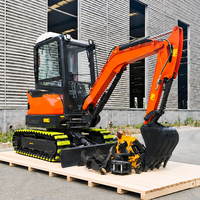 PENGIRIMAN GRATIS Mini Excavator 1 2 2.5 3 Ton EPA Farm Crawler Digger Excavadora Mesin Kubota Excavator Kecil dengan Bucket Gratis