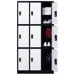 ตู้เก็บของโลหะสีสันสดใส 4 ประตู พร้อมกุญแจ แบบตั้งพื้น สำหรับห้องอาบน้ำในโรงยิม - Product Image 2