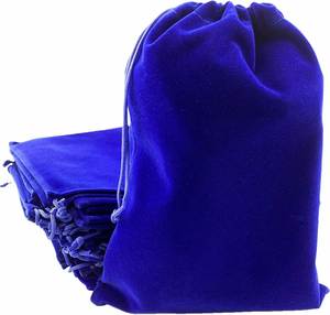 Sacs en velours avec cordon de serrage, sac cadeau, pochette en velours pour bijoux, mariage - Product Image 6