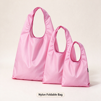 Sac fourre-tout personnalisable en nylon recyclé, écologique, imperméable, pliable, premium, rayé, pour la plage ou le marché, réutilisable