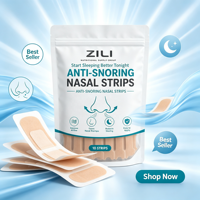 Bandes nasales magnétiques anti-ronflement résistantes à la transpiration, dispositif d'aide respiratoire pour améliorer le sommeil, personnalisation de marque privée prise en charge