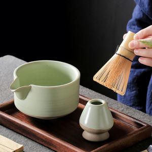 Japanese Ceramic Matcha Green <b>Tea</b> Chasen Holder Stand Bowl Bamboo Whisk Grinder Brushes <b>Tea</b> Tools Holder <b>Tea</b> Accessories - Product Image 2