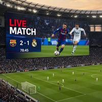 Écran LED personnalisable P4.4 P5.71 P6.66 P8 P10 pour matchs de football, affichage intérieur/extérieur, location, stade, mur vidéo