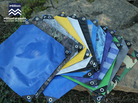 Bâche en polyester bleue robuste et imperméable, renforcée, résistante aux UV, pour extérieur, couverture durable, bâche agricole