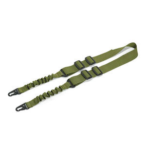 전술 2 포인트 탄성 번지 건 슬링 사냥 및 범위 훈련을위한 금속 버클 후크가있는 건 숄더 스트랩 빠른 조정 - Product Image 6