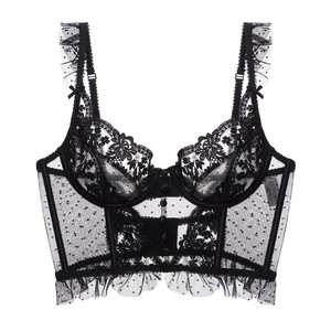Soutien-gorge sexy en dentelle, dos nu, transparent, avec baleines, style corset pour femme - Product Image 5