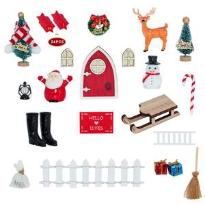 Dool House <span class=keywords><strong>Casa</strong></span> <span class=keywords><strong>de</strong></span> muñecas Nightlight Fairy Door Juego <span class=keywords><strong>de</strong></span> decoración <span class=keywords><strong>de</strong></span> Navidad Modelo <span class=keywords><strong>de</strong></span> simulación <span class=keywords><strong>de</strong></span> escena en miniatura - Product Image 4