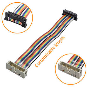 Custom 20pin SMD Socket Stranded Conductor PVC Insulation Heating Application Flat Ribbon 2.54 IDC Simplex <b>Cable</b> Assembly - Product Image 2