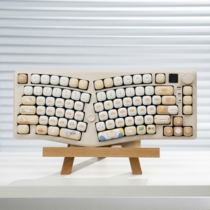 คีย์บอร์ดกลไก Alice รุ่น A75 หลายประเภท - คีย์แคปการ์ตูนแบบสามโหมด ปุ่มสเปซบาร์แบบแยกตามหลักสรีรศาสตร์ สำหรับเล่นเกมอีสปอร์ต - Product Image 3