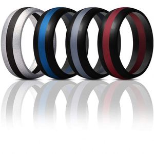 High Quality Custom <strong>Silicone</strong> <strong>Wedding</strong> <strong>Ring</strong> Band for Men and Women - Product Image 5