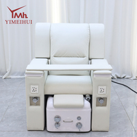 Fauteuil de salon de manucure électrique sans eau, multifonctionnel, peut s'allonger, tatouage et épilation des sourcils, spa, bain de pieds