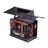 Gamer-X - Caja de Ordenador Micro ATX Blanca de Acero de Torre Completa con Iluminación RGB y Ventana Lateral, Gabinete para PC Gamer en Stock