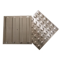 Dalles de pavage tactiles durables en acier inoxydable 316, dômes coupés en acier 304 pour la guidage routier extérieur des aveugles, marque Dalisheng 1