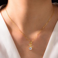 Collier pendentif pour femme en argent S925, motif branche et feuille naturels, chaîne en bambou, pierre centrale, style sportif, article le plus vendu