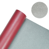 Les fabricants promeuvent divers modèles de cuir synthétique PVC texturé en fibre ultra-fine Nappa