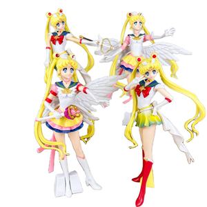 Linda juguete Anime Sailor Moon Water Ice Moon Liebre Figura Transformación en una varita mágica Muñeca bidimensional Modelo Ornamento Caja - Product Image 1