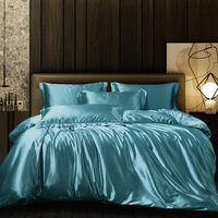Parures de lit de luxe en soie 100% soie de mûrier 22 Momme, draps-housses
