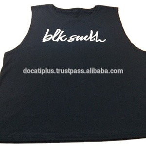 T-shirts personnalisés oem à col profond et emmanchure pour hommes - Product Image 2