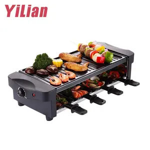 New appareil electric mini korean table beef stone pan raclette grill for 4 person