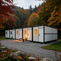 Meilleure maison préfabriquée légère en acier, anti-sismique, pliable, imperméable, mobile, bureau à domicile, Fertighaus