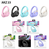 Nouveaux écouteurs sans fil supra-auriculaires 2024 pour Bluetooth 5.3 avec annulation active du bruit (ANC), commande vocale et couleurs pastel