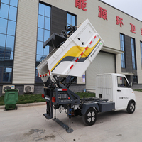 Vente directe usine : Camion compacteur de déchets sanitaires électrique zéro émission BY-LH2000 avec système de levage hydraulique et certificat CE