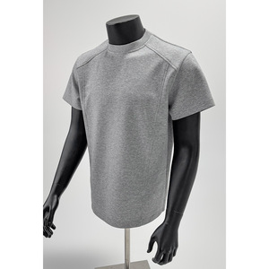 เสื้อยืดแขนสั้นผ้าแคนวาสคอตตอน 100% สำหรับผู้ชาย เนื้อผ้าหนา ระบายอากาศได้ดี ทรงปกติ ดีไซน์เรียบง่าย - Product Image 1