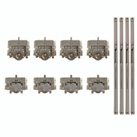 Système de roulettes de porte coulissante suspendue Greenstar Factory, moderne, populaire, à double fermeture douce, silencieux et durable pour armoire