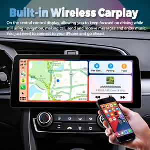 Lecteur vidéo de voiture Android 13 avec écran 12,3 pouces 1920*720, autoradio stéréo pour Honda Civic 2016-2018, GPS, multimédia, Carplay, unité principale - Product Image 5