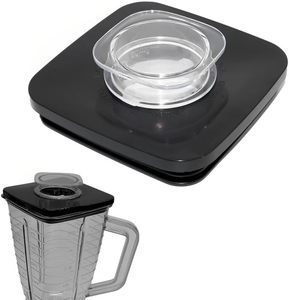 Tapa cuadrada de <span class=keywords><strong>licuadora</strong></span> y tapa central, tarro de <span class=keywords><strong>licuadora</strong></span> <span class=keywords><strong>Oster</strong></span> adecuado apto <span class=keywords><strong>para</strong></span> reemplazos de tapa de tarro cuadrado de <span class=keywords><strong>licuadora</strong></span> 4655 Os-ter - Product Image 1