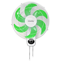 Ventilateur mural électrique oscillant et inclinable de 16 pouces, 220V 55W, avec moteur en aluminium et commande mécanique, pour camping-car et usage domestique, pour le refroidissement de l'air