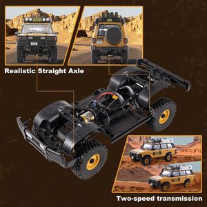 Voiture RC FMS FCX10 Camel Trophy 1/10 Land Rover Ranger Rover Defender Discovery RC Crawler 4WD avec carrosserie rigide, modèle sous licence - Product Image 5
