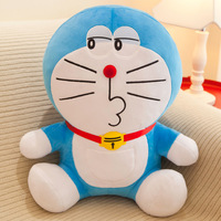 Peluche Doraemon 50 cm, poupée en peluche, couleurs mélangées, chat Dingdang créatif et dodu, vente chaude, peluche super douce, rembourrage en coton PP, unisexe pour