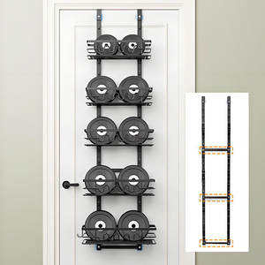 5 niveaux pas de poinçonnage support de crochet sur <span class=keywords><strong>la</strong></span> porte de <span class=keywords><strong>douche</strong></span> Caddy suspendu organisateur étagère réglable cuisine montage mural panier à épices support - Product Image 3