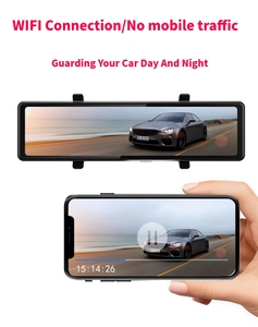 12 "Android Auto Carplay Lente dual Coche Dvr Cámara de video Grabadora Espejo retrovisor Dash Cam con Wifi - Product Image 4