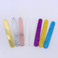Bâtonnets pour crème glacée en acrylique, pièces, paillettes transparentes en acrylique personnalisé