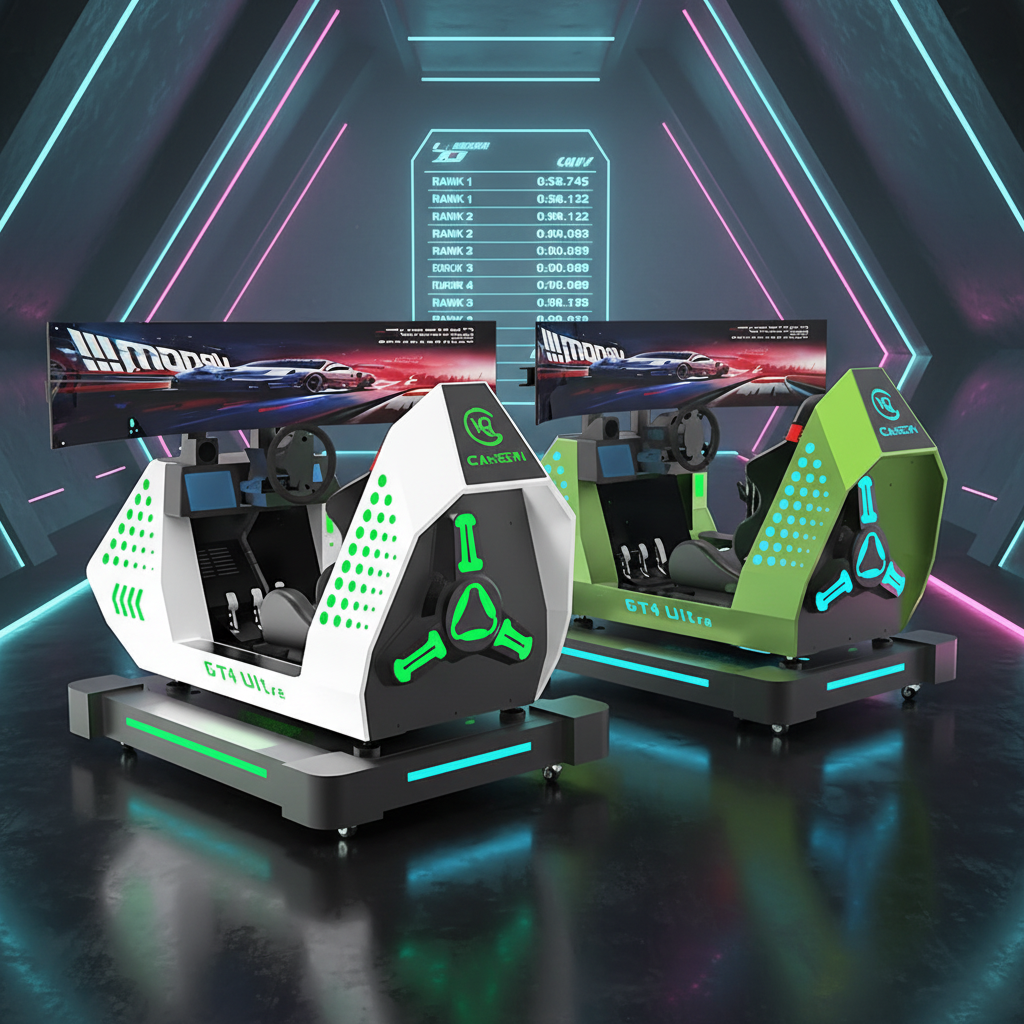 VR GT4 Ultra 9D 3-Screen F1 Racing Simulator | Patented Indoor Virtual Reality Car Racing Machine for Malls & Arcades – Hot Sales (Kuwait)